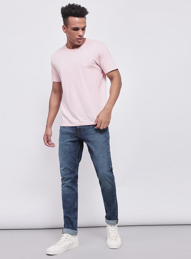 Buy LEE Men Stonewashed Bruce Jeans (Skinny) from Lee at just INR 3299.0