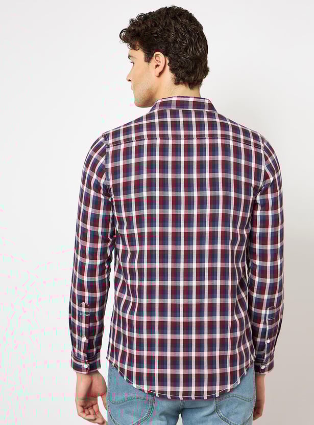 LEE Men Checked Slim Fit Casual Shirt