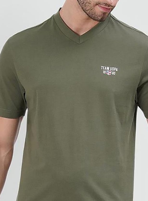 U.S. POLO ASSN. Men Solid Comfort Fit T-shirt