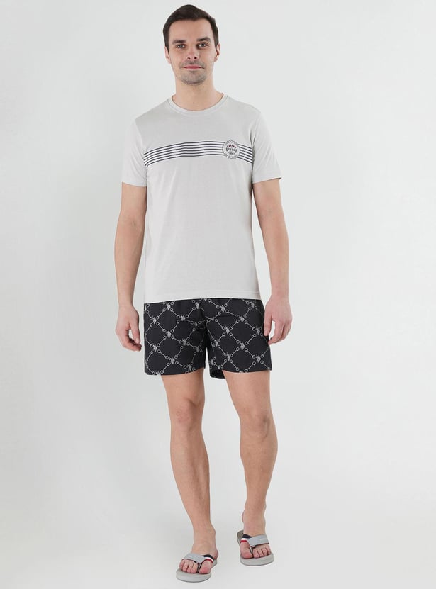 U.S. POLO ASSN. Men Striped Regular Fit T-Shirt