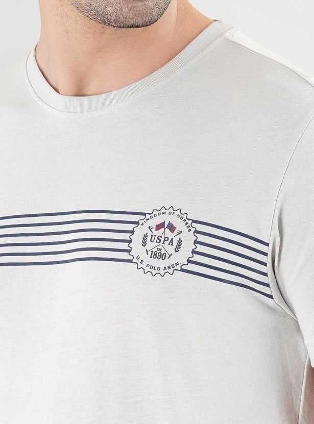 U.S. POLO ASSN. Men Striped Regular Fit T-Shirt