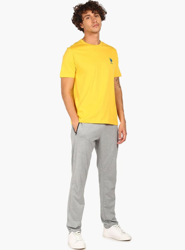 U.S. POLO ASSN. Men Solid Regular Fit Lounge T-shirt