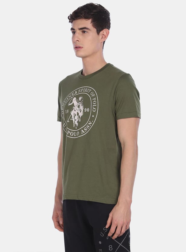 U.S. POLO ASSN. Men Brand Printed Regular Fit T-shirt
