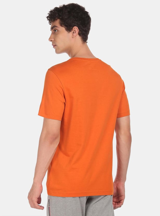 U.S. POLO ASSN. Men Colourblocked Regular Fit T-shirt