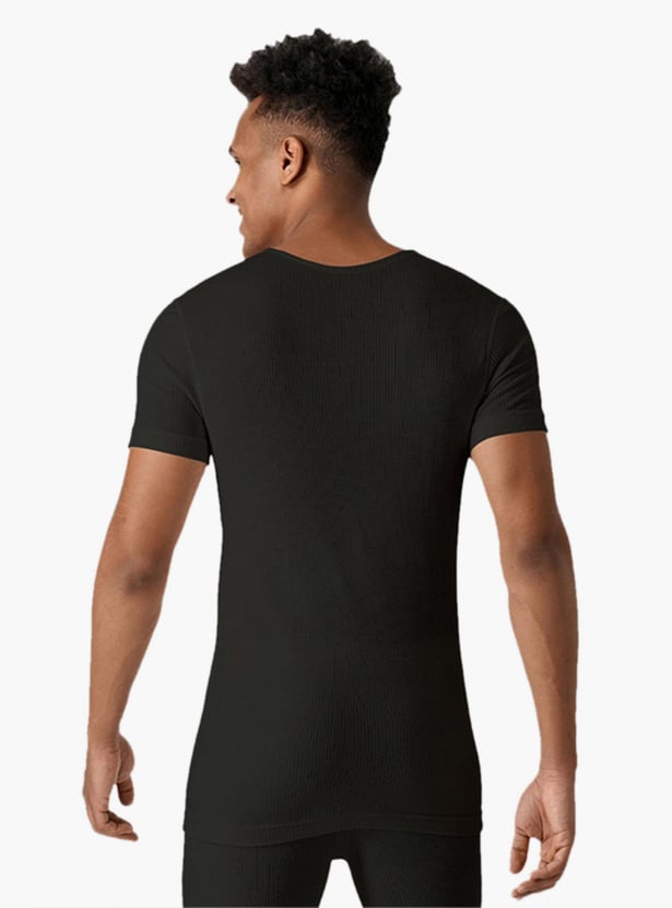 U.S. POLO ASSN. Men Solid Slim Fit Thermal T-shirt