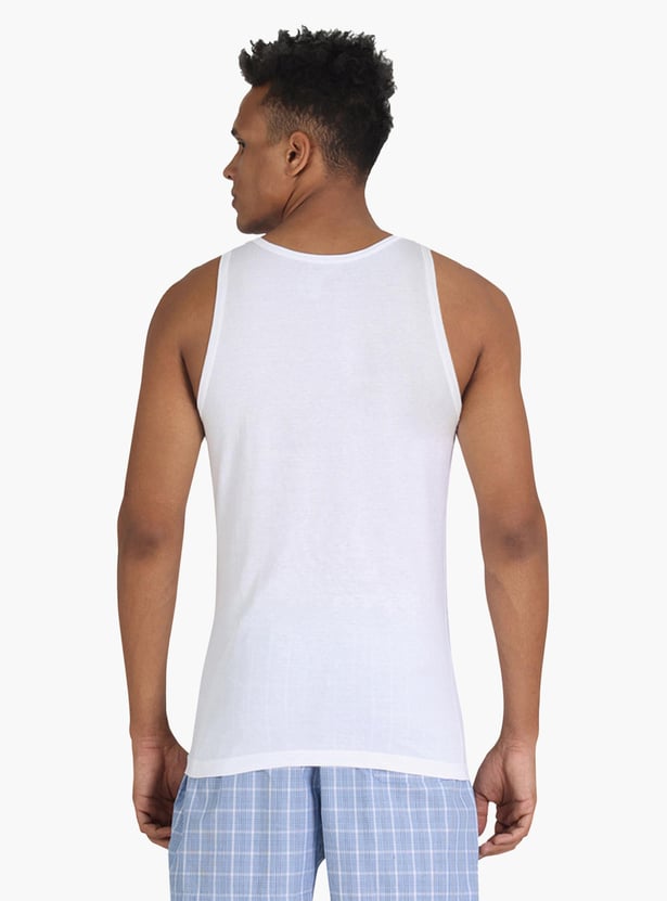 U.S. POLO ASSN. Men Solid Comfort Fit Vest- Pack Of 2