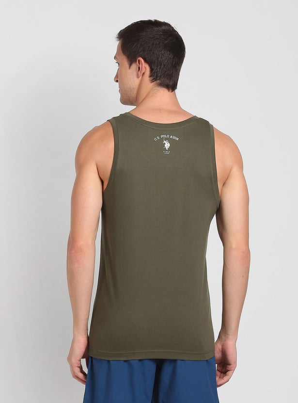 U.S. POLO ASSN. Men Printed Comfort Fit Vest