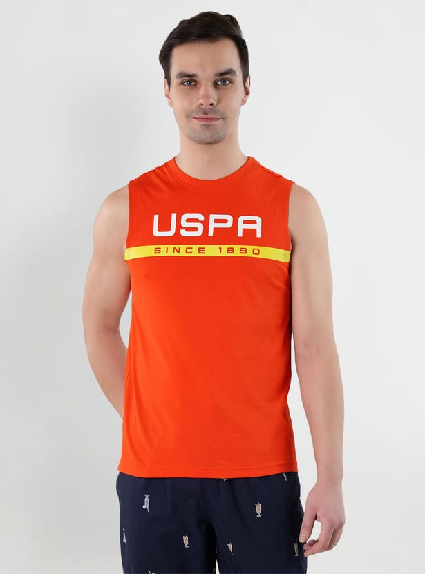 U.S. POLO ASSN. Men Brand Print Vest
