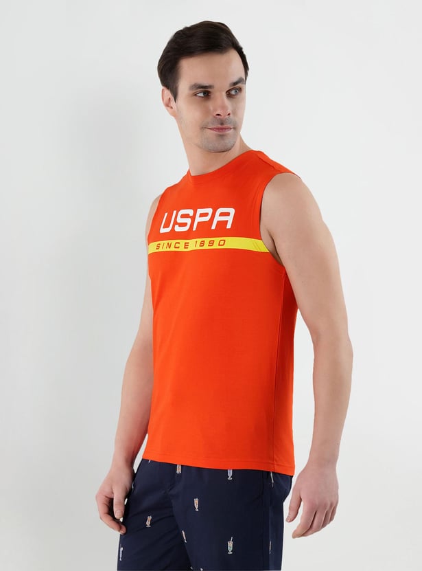 U.S. POLO ASSN. Men Brand Print Vest
