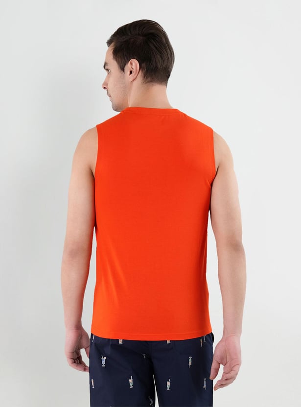 U.S. POLO ASSN. Men Brand Print Vest