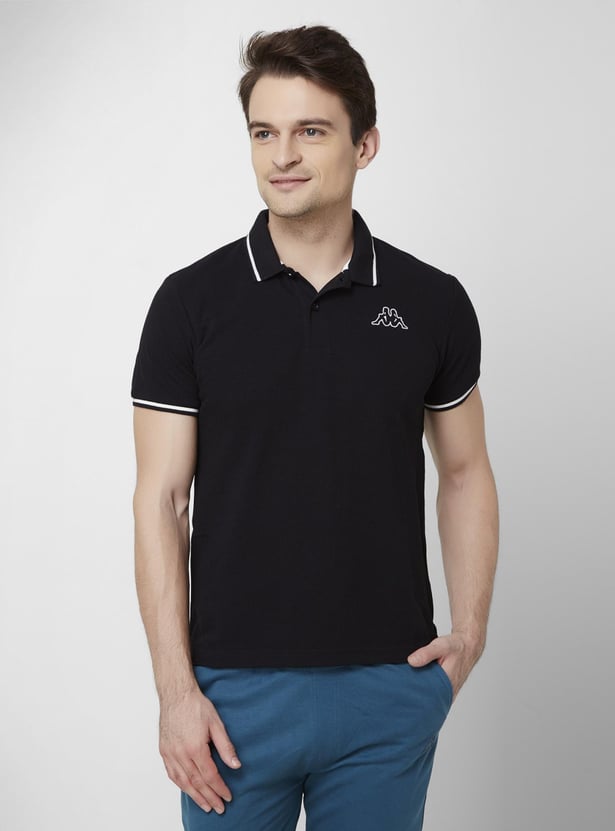 KAPPA Men Solid Polo T-Shirt