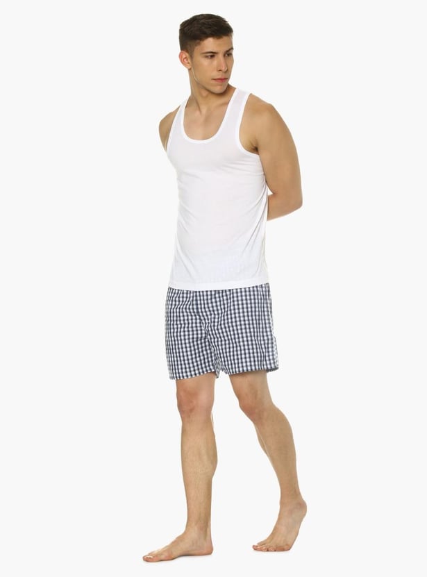 VAN HEUSEN All Day Fresh Combed Cotton Vest - Pack Of 2
