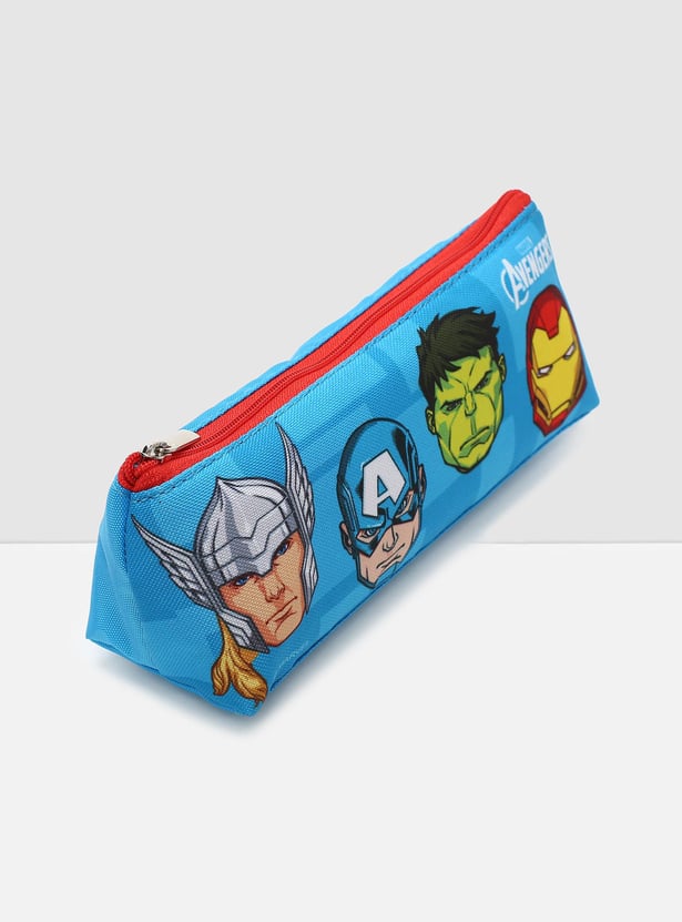 MAX Kids Avengers Print Zip Closure Pencil Pouch
