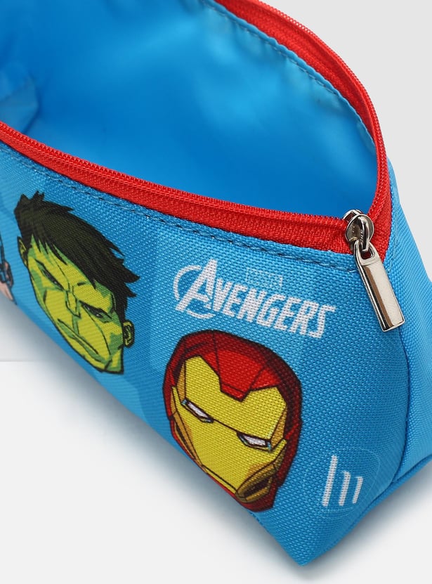 MAX Kids Avengers Print Zip Closure Pencil Pouch