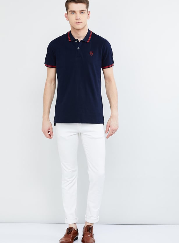 Solid Polo Slim Fit T-shirt