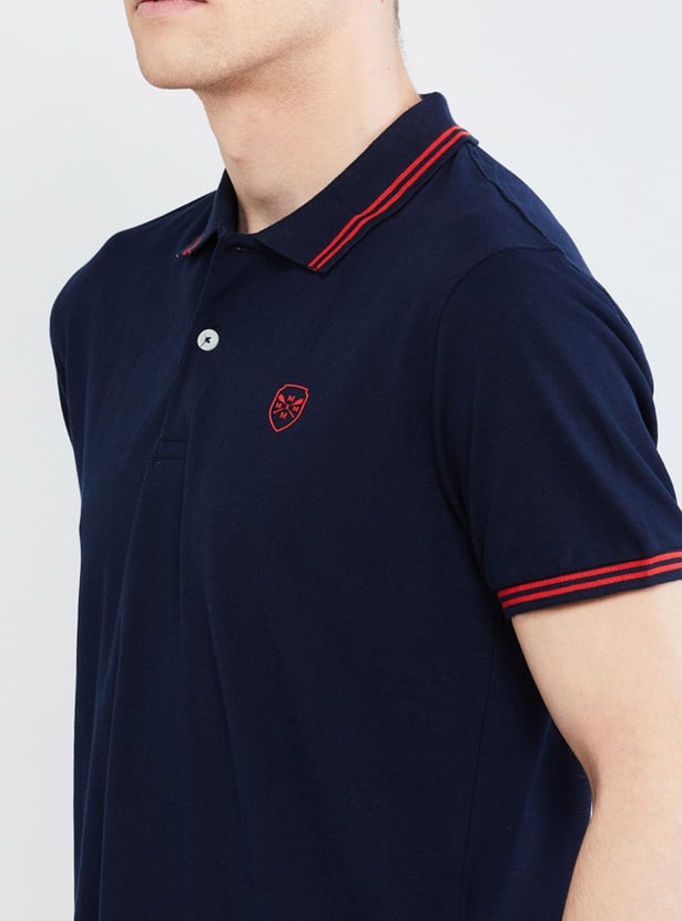 Solid Polo Slim Fit T-shirt