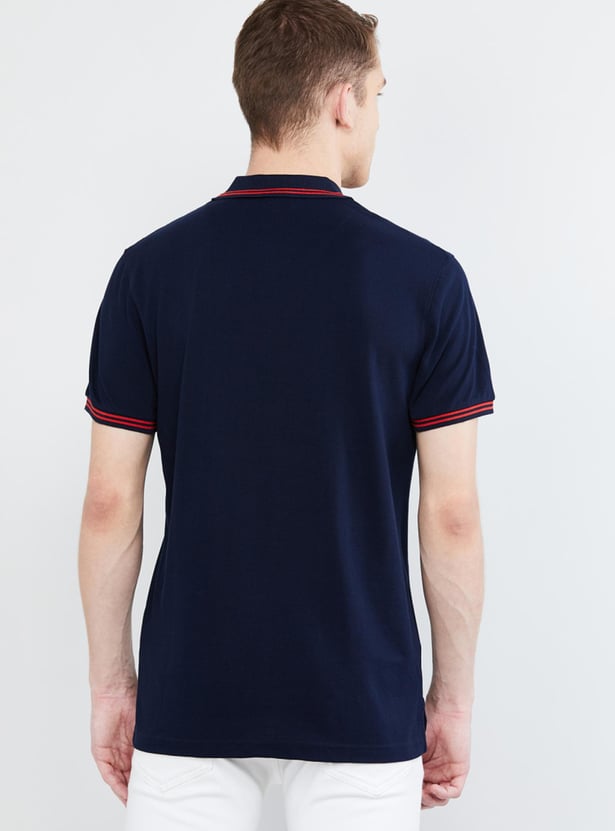 Solid Polo Slim Fit T-shirt