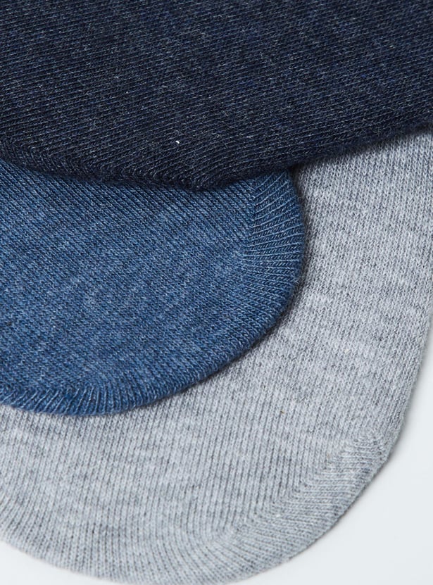 Men Solid Socks- Set of 3