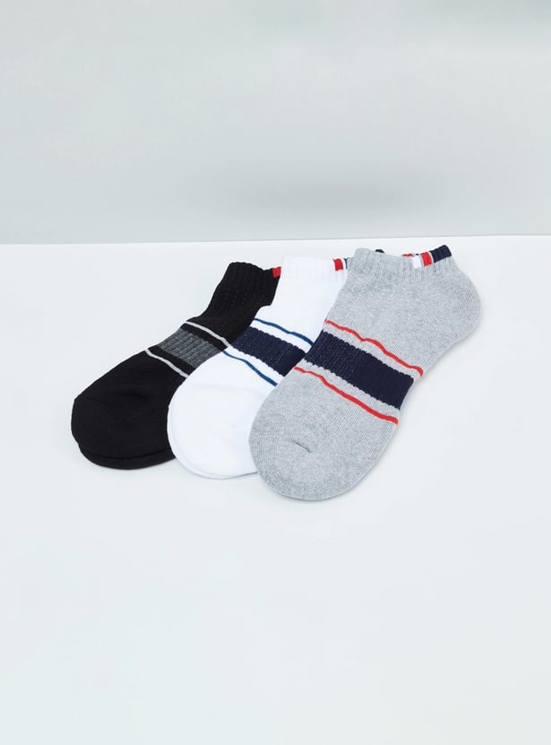 Men Striped Socks- Pack of 3