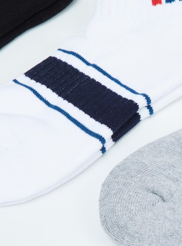 Men Striped Socks- Pack of 3
