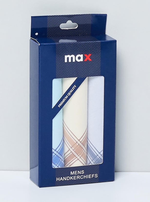 MAX Men Striped Handkerchief- Pack of 3