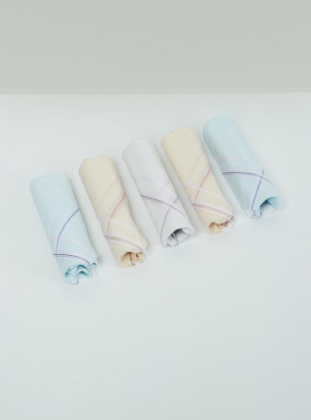MAX Men Striped Handkerchief- Pack of 5 Pcs.
