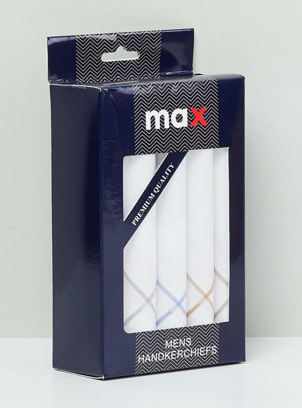 Men Striped Handkerchief- Pack of 5 Pcs.