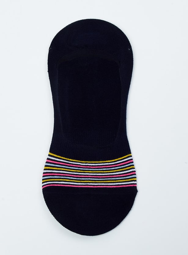 MAX Women Patterned No-Show Socks - Set of 3