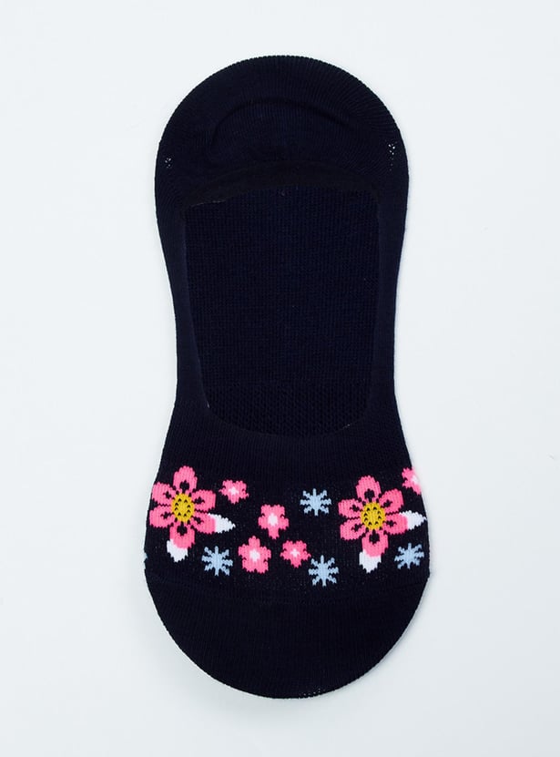 MAX Women Patterned No-Show Socks - Set of 3