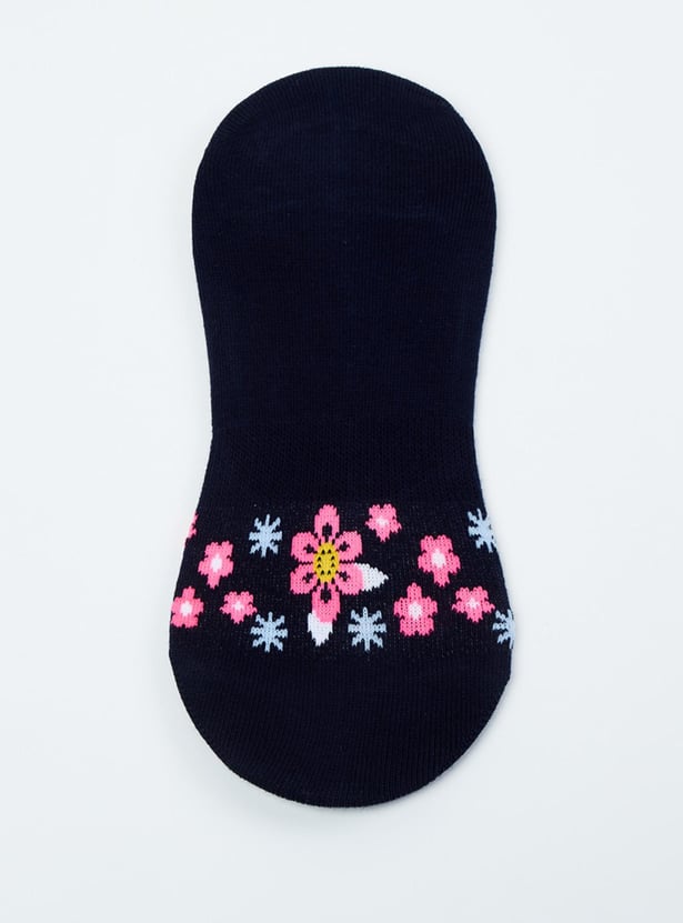 MAX Women Patterned No-Show Socks - Set of 3