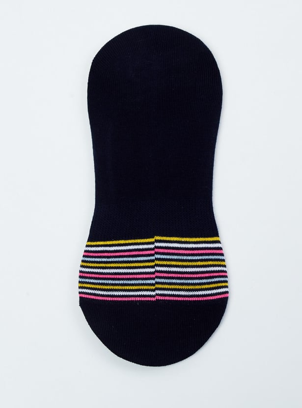 MAX Women Patterned No-Show Socks - Set of 3