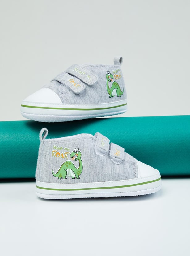 Boys Printed Velcro Strap Shoes