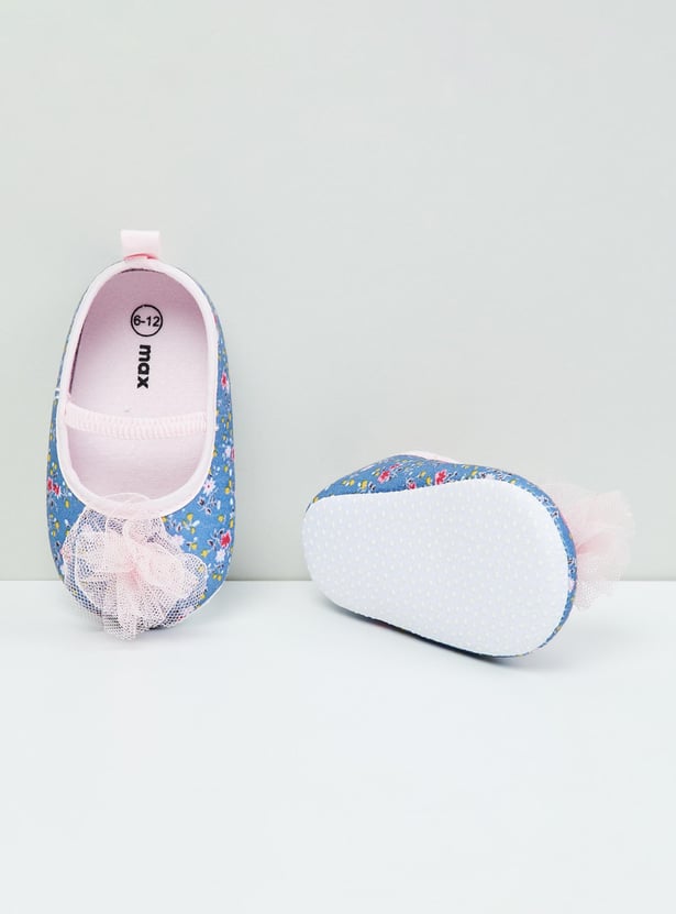 Girls Printed Slip-On Booties