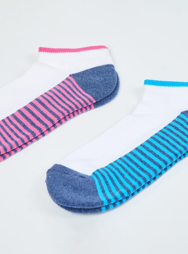 MAX Women Striped Socks- Pack of 2