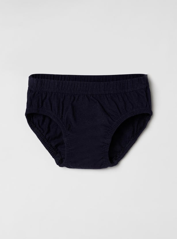 Boys Solid Briefs- Pack of 3