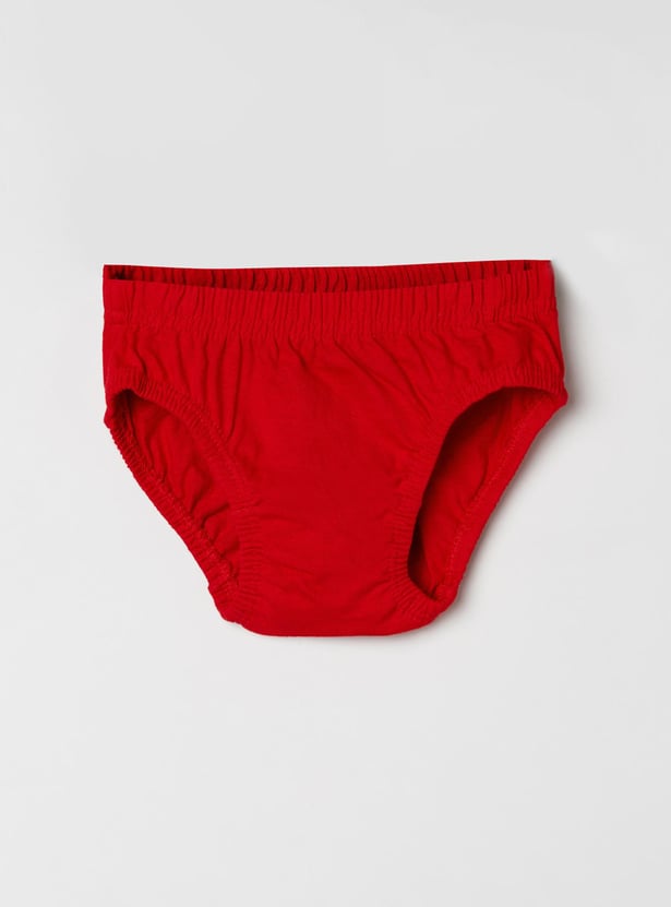 Boys Solid Briefs- Pack of 3