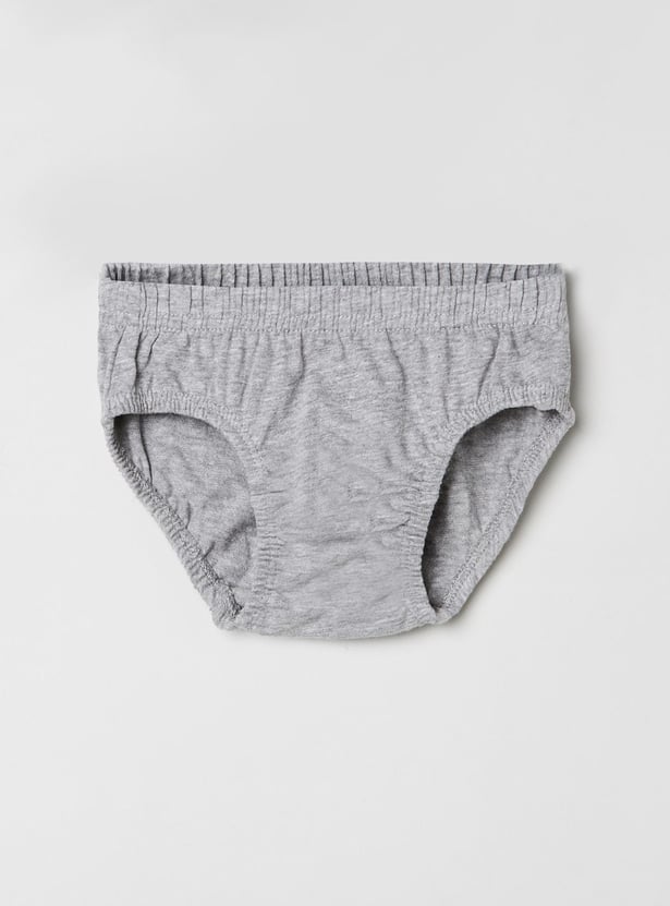 Boys Solid Briefs- Pack of 3