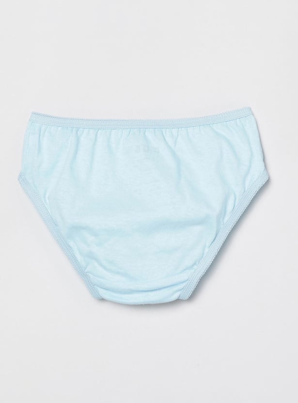 Girls Solid Hipster Panties- Pack of 3