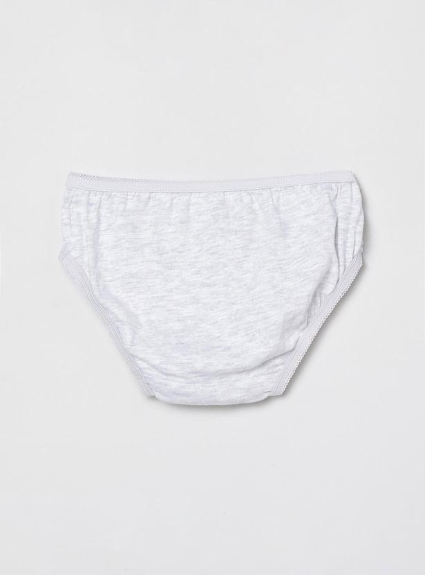 Girls Solid Hipster Panties- Pack of 3