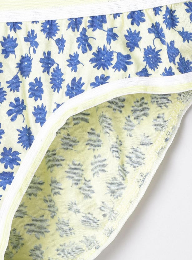 Girls Printed Brief - Pack of 3
