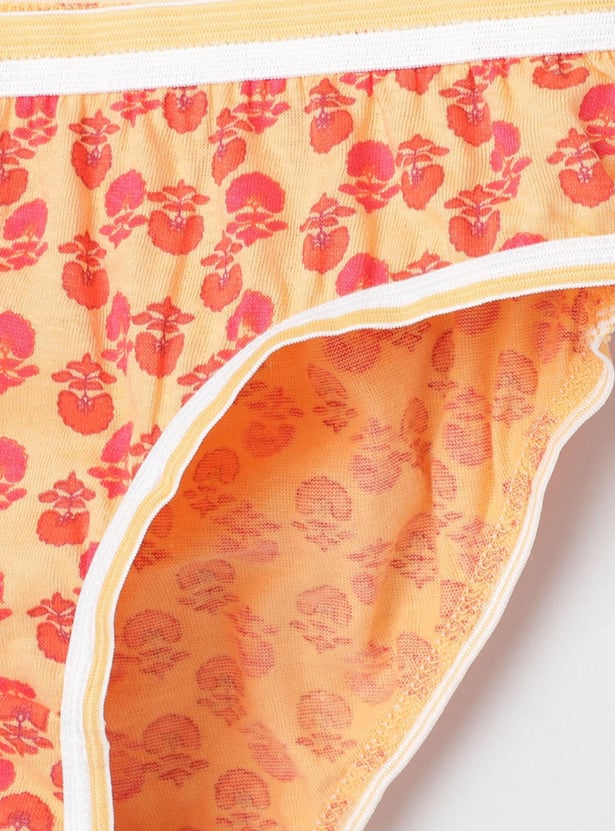Girls Printed Brief - Pack of 3