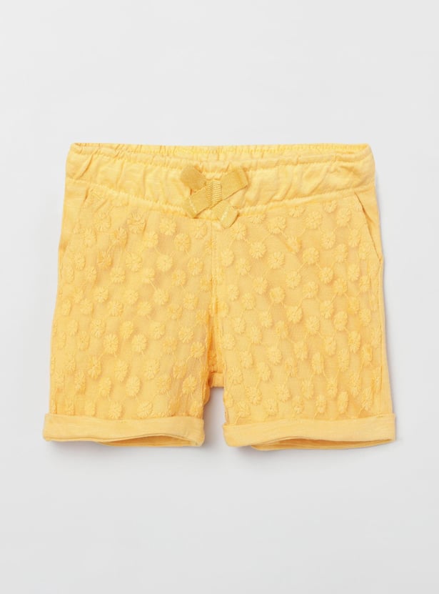 MAX Girls Embroidered Elasticated Shorts