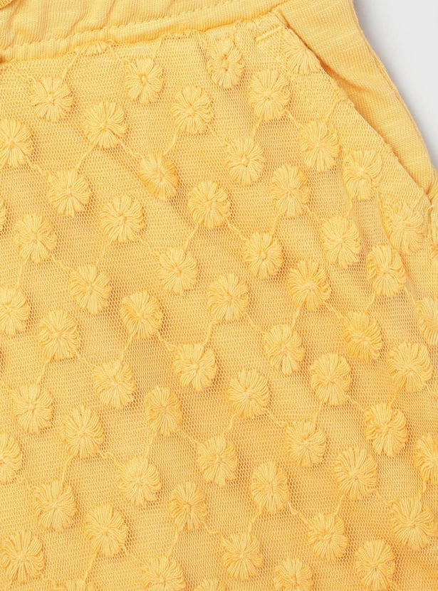 MAX Girls Embroidered Elasticated Shorts