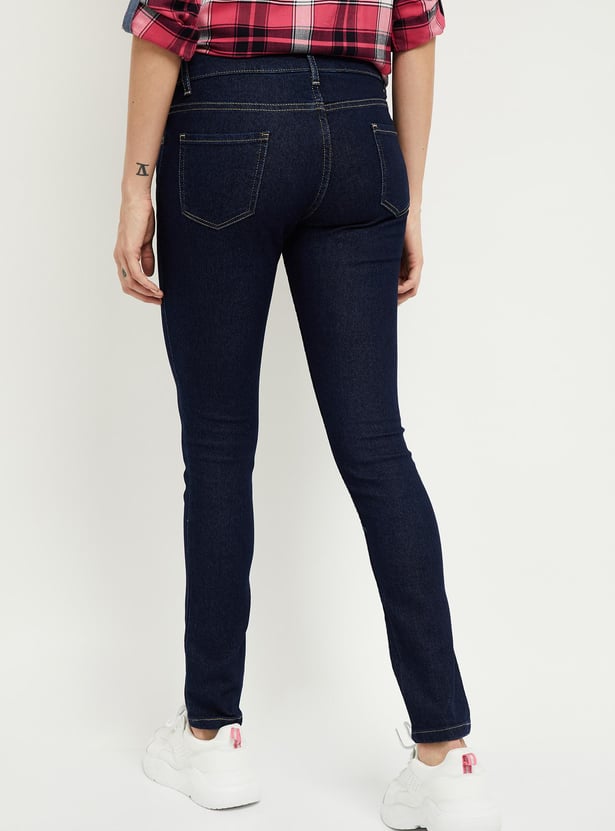 Women Solid Skinny Fit Jeans