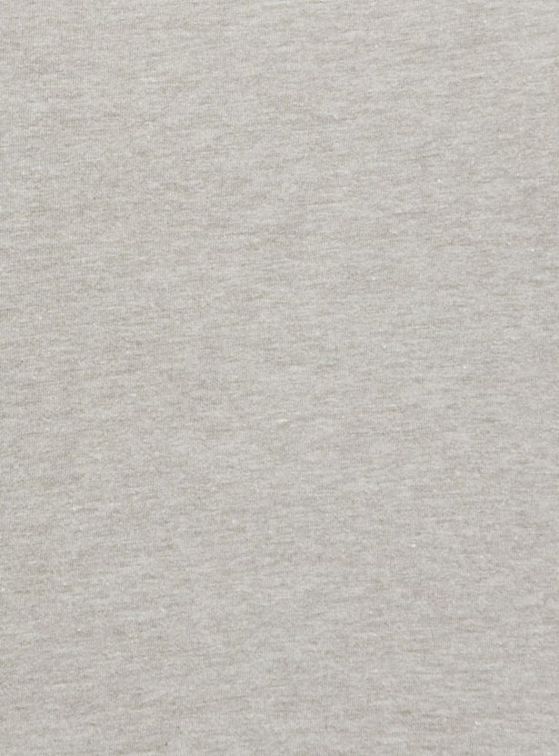 Men Solid Crew Neck Lounge T-shirt