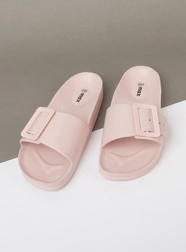 Women Solid Sliders