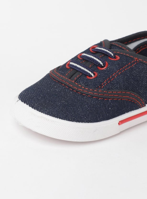 Boys Textured Canvas Shoes
