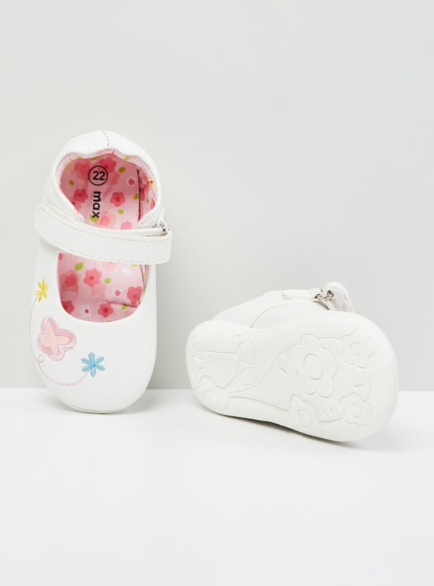 MAX Girls Embroidered Mary Janes