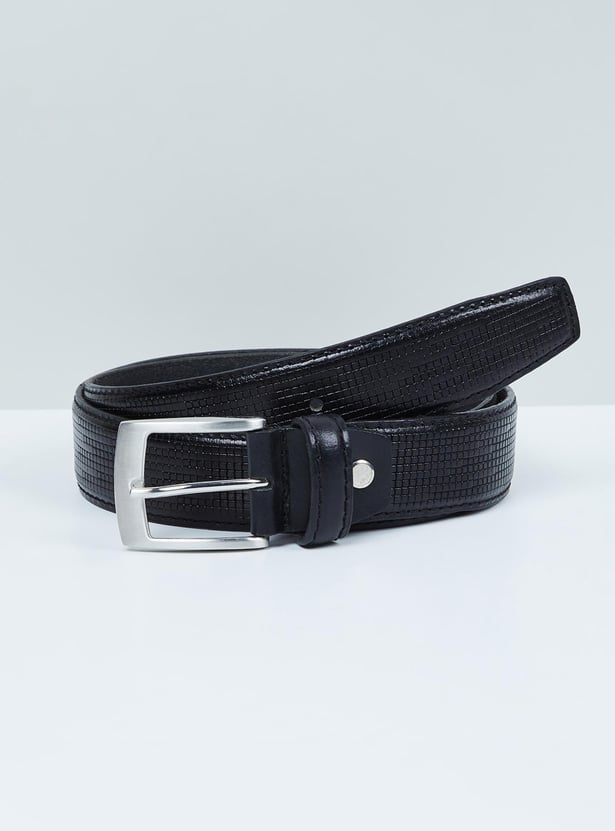 Men Textured Formal Belt 