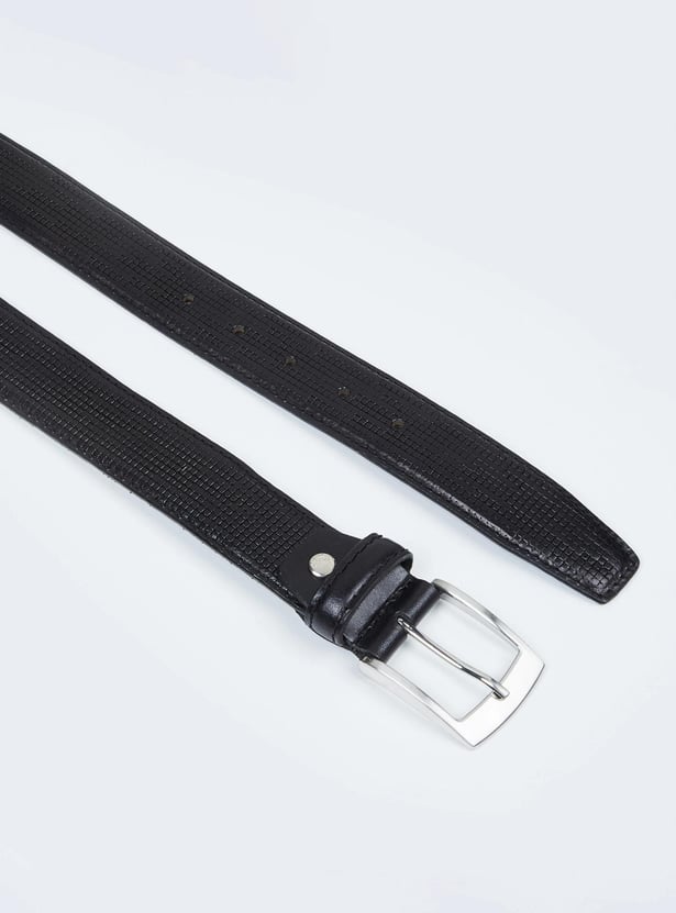 Men Textured Formal Belt 